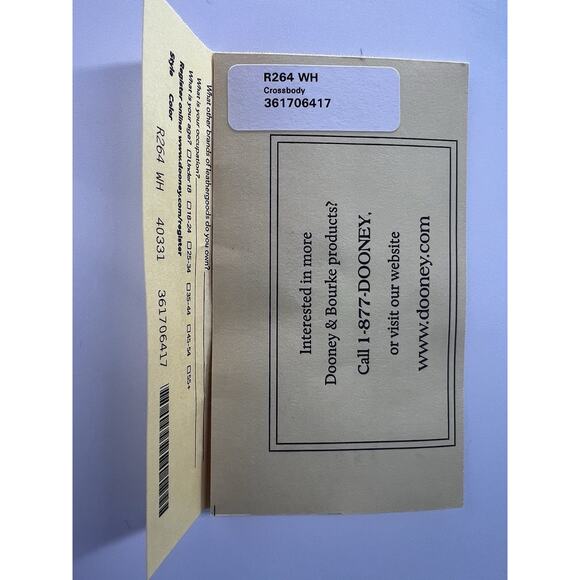 Dooney & Bourke Pebble Leather Crossbody White Handbag Purse Designer Classic - Picture 10 of 16